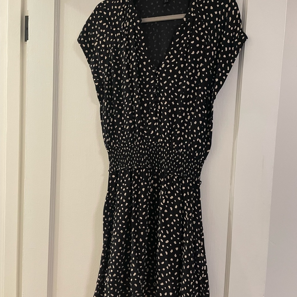 Rails black patterned short dress